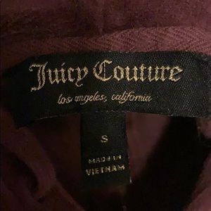 Juicy couture velour zip up